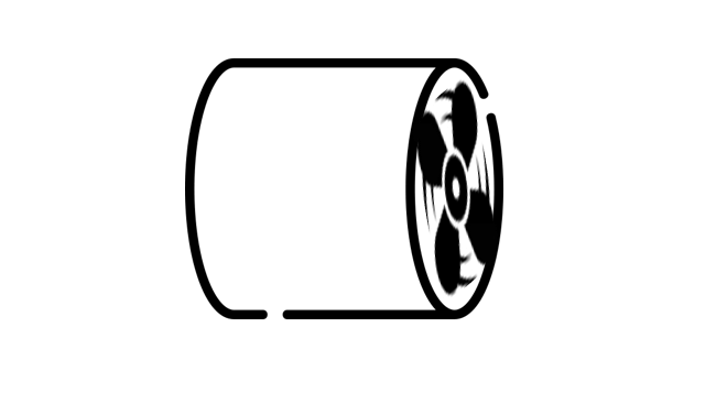 ventilator de tubulatura